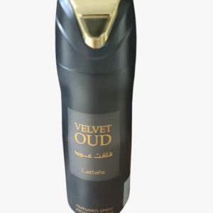 Lattafa Velvet Oud Body Spray 200ml – Luxury Arabian Oud Fragrance | Long-Lasting Perfume Spray UAE